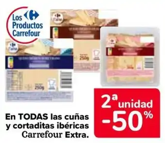 Carrefour En todas las cuñas y cortaditas ibéricas carrefour extra. oferta