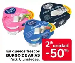 Carrefour BURGO DE ARIAS En quesos frescos oferta