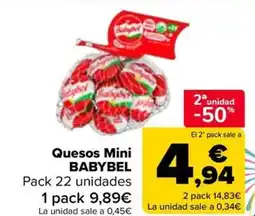 Carrefour BABYBEL Quesos Mini oferta