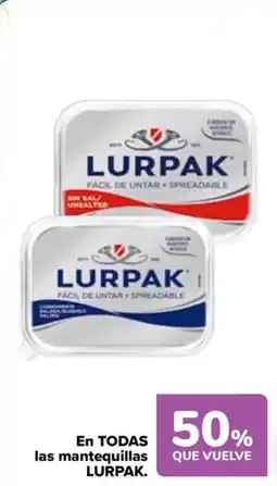 Carrefour LURPAK En todas las mantequillas oferta