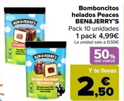 Carrefour BEN&JERRY'S Bomboncitos helados peaces oferta