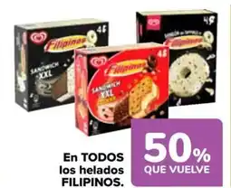 Carrefour FILIPINOS En todos los helados oferta