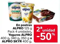 Carrefour ALPRO En postres Yogures oferta