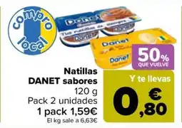 Carrefour DANET Natillas sabores oferta