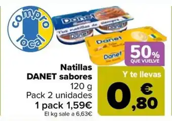 Carrefour DANET Natillas sabores oferta