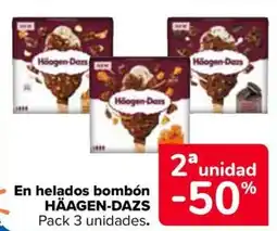 Carrefour HÄAGEN-DAZS En helados bombón oferta
