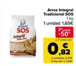 Carrefour SOS Arroz Integral Tradicional oferta
