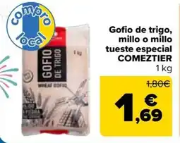 Carrefour COMEZTIER Gofio de trigo, millo o millo tueste especial oferta