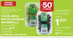 Supercor Uva blanca, mixta o rosada sin semilla oferta