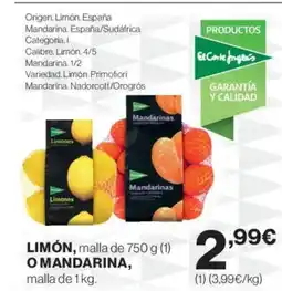 Supercor Limón o mandarina oferta
