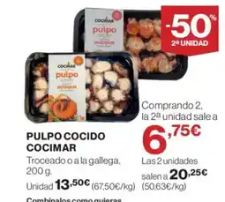 Supercor COCIMAR Pulpo cocido oferta