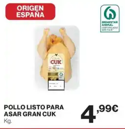 Supercor CUK Pollo listo para asar gran oferta