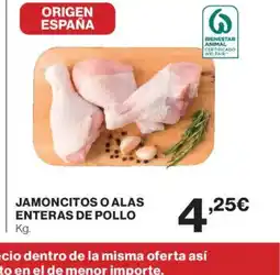 Supercor Jamoncitos o alas enteras de pollo oferta