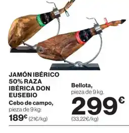 Supercor DON EUSEBIO Jamón ibérico 50% raza ibérica oferta
