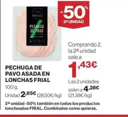 Supercor FRIAL Pechuga de pavo asada en lonchas oferta