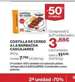 Supercor CASCAJARES Costilla de cerdo a la barbacoa oferta