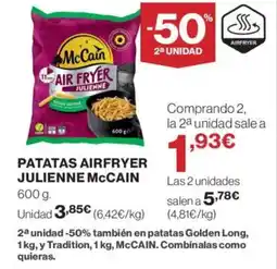 Supercor MCCAIN Patatas airfryer julienne oferta