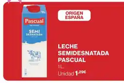 Supercor PASCUAL Leche semidesnatada oferta