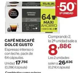 Supercor DOLCE GUSTO Café nescafé oferta