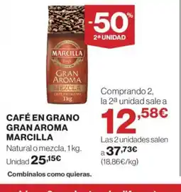Supercor MARCILLA Café en grano gran aroma oferta