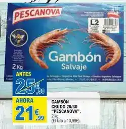 E.Leclerc Pescanova - gambón crudo 20/30 oferta