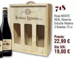 FROIZ Monte real - rioja reserva estuche madera oferta