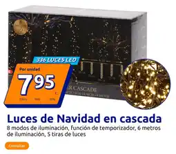 Action Luces de Navidad en cascada oferta