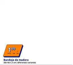Action Bandeja de madera oferta