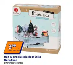 Action DECO TIME Haz tu propia caja de música oferta