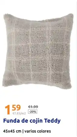 Action Funda de cojín Teddy 45x45 cm oferta