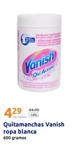 Action VANISH Quitamanchas ropa blanca oferta