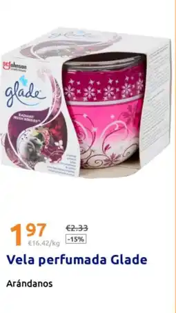 Action GLADE Vela perfumada oferta