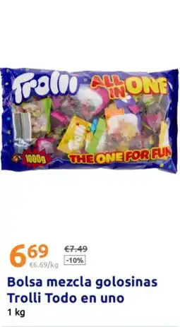 Action TROLLI Bolsa mezcla golosinas Todo en uno oferta