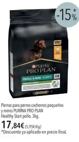 El Corte Inglés PURINA PRO PLAN Pienso para perros cachorros pequeños y minis healthy start pollo oferta