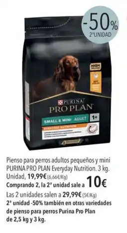 El Corte Inglés PURINA PRO PLAN Pienso para perros adultos pequeños y mini Everyday Nutrition oferta