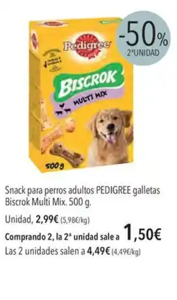 El Corte Inglés PEDIGREE Snack para perros adultos galletas Biscrok Multi Mix. oferta