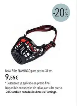 El Corte Inglés FLAMINGO Bozal Silas para perros. 31 cm oferta