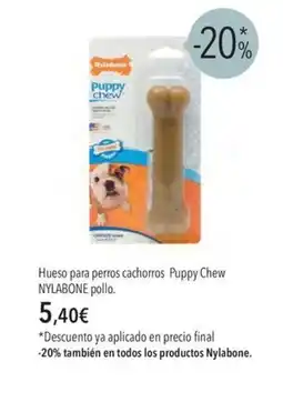 El Corte Inglés NYLABONE Hueso para perros cachorros Puppy Chew pollo oferta