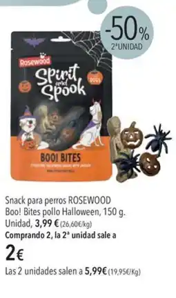 El Corte Inglés ROSEWOOD Snack para perros Boo! Bites pollo Halloween oferta