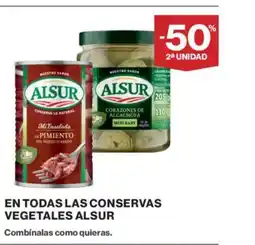 Supercor ALSUR En todas las conservas vegetales oferta