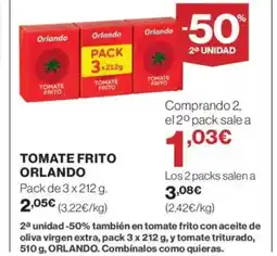 Supercor ORLANDO Tomate frito oferta