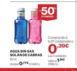 Supercor SOLÁN DE CABRAS Agua sin gas oferta