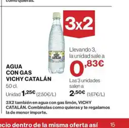Supercor VICHY CATALÁN Agua con gas oferta