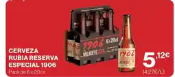 Supercor 1906 Cerveza rubia reserva especial oferta