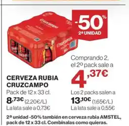 Supercor CRUZCAMPO Cerveza rubia oferta