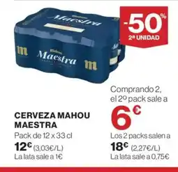 Supercor MAESTRA Cerveza mahou oferta