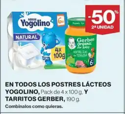 Supercor YOGOLINO En todos los postres lácteos oferta