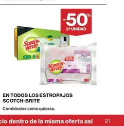 Supercor SCOTCH-BRITE En todos los estropajos oferta