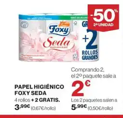 Supercor FOXY SEDA Papel higiénico oferta