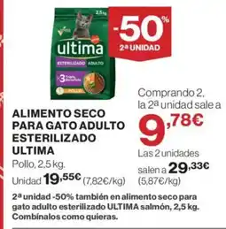 Supercor ULTIMA Alimento seco para gato adulto esterilizado oferta